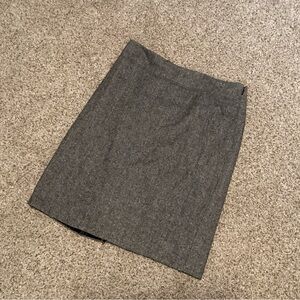 Pencil skirt with back kick pleat